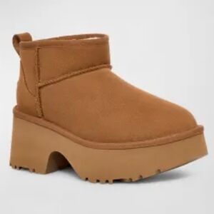 UGG CLASSIC CHESTNUT ULTRA MINI NEW HEIGHTS BOOTS
